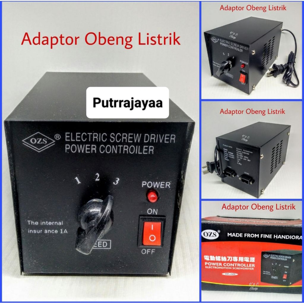 Adaptor Obeng Listrik DC 12V-24V-36V