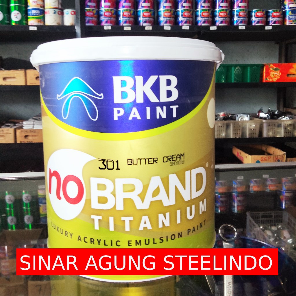 Cat BKB paint no brand titanium 301 Butter cream 5kg / 1galon