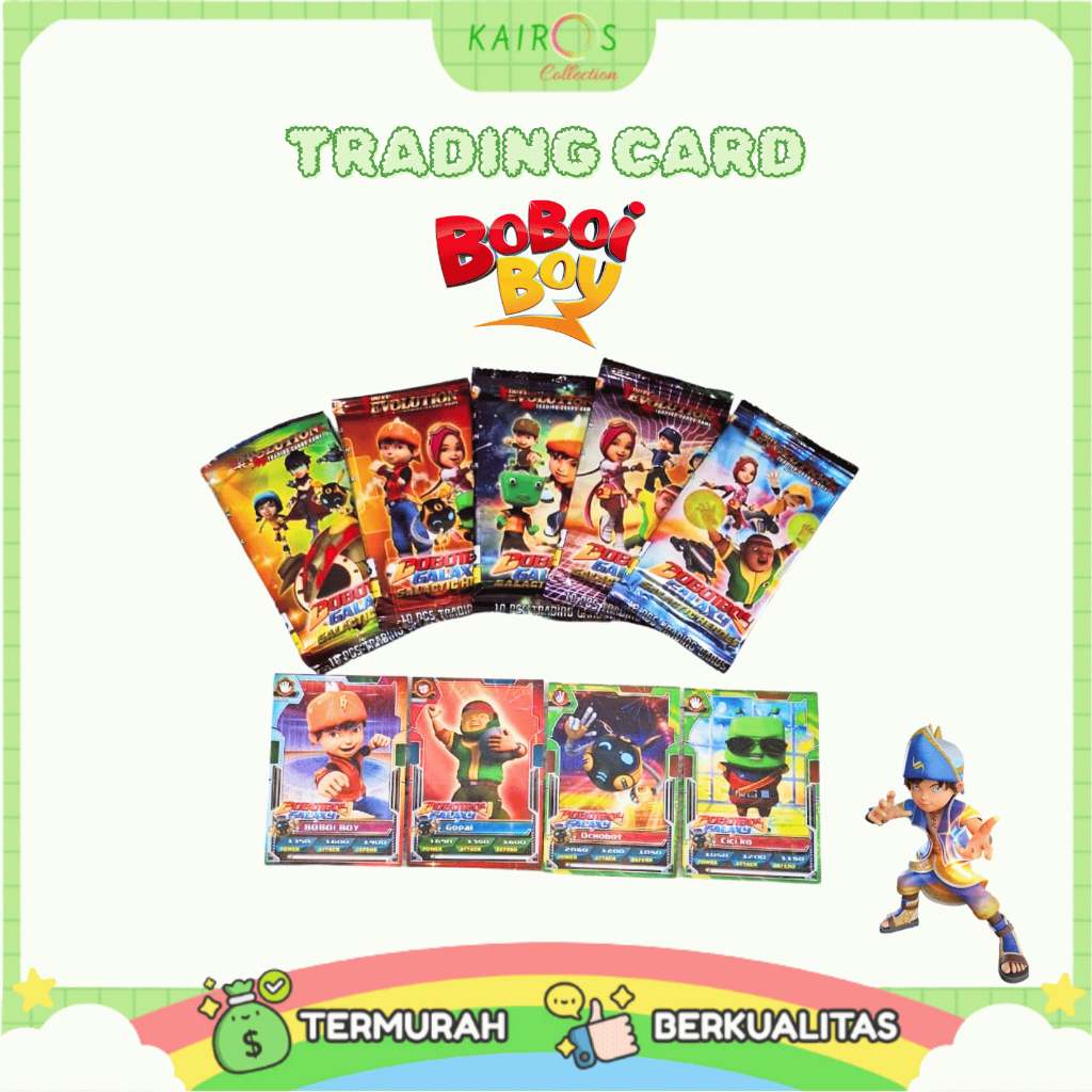 Trading Card BoboiBoy Mainan Kartu Anak