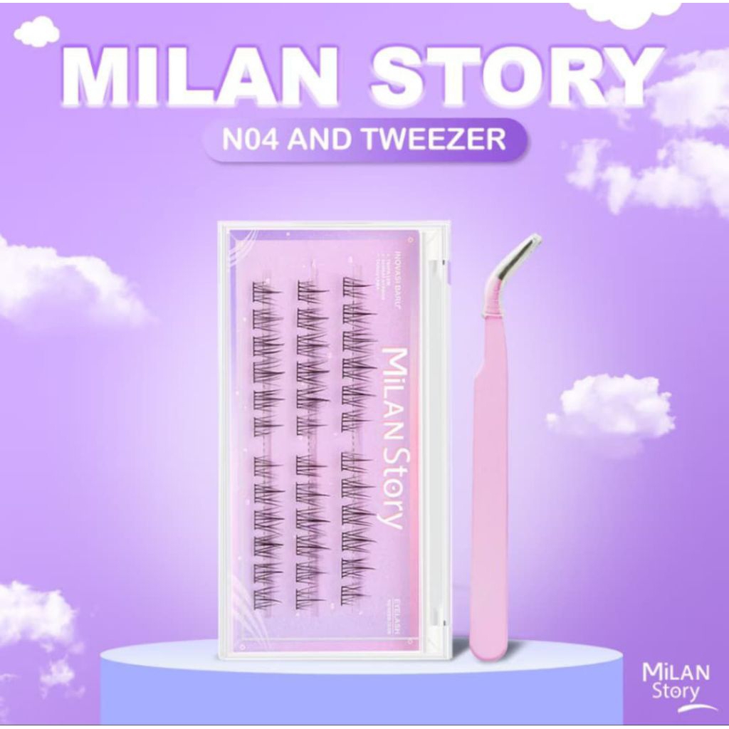 BULU MATA PALSU MILAN STORY + PINSET