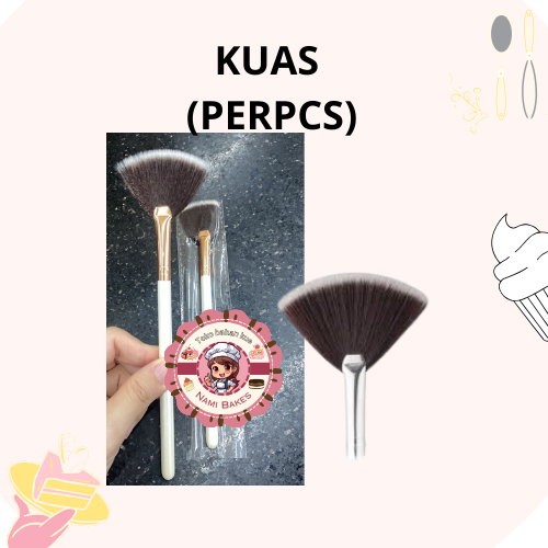 (PCS) Kuas Nastar Kipas Lembut Kitchenware anti rontok | kuas nastar premium