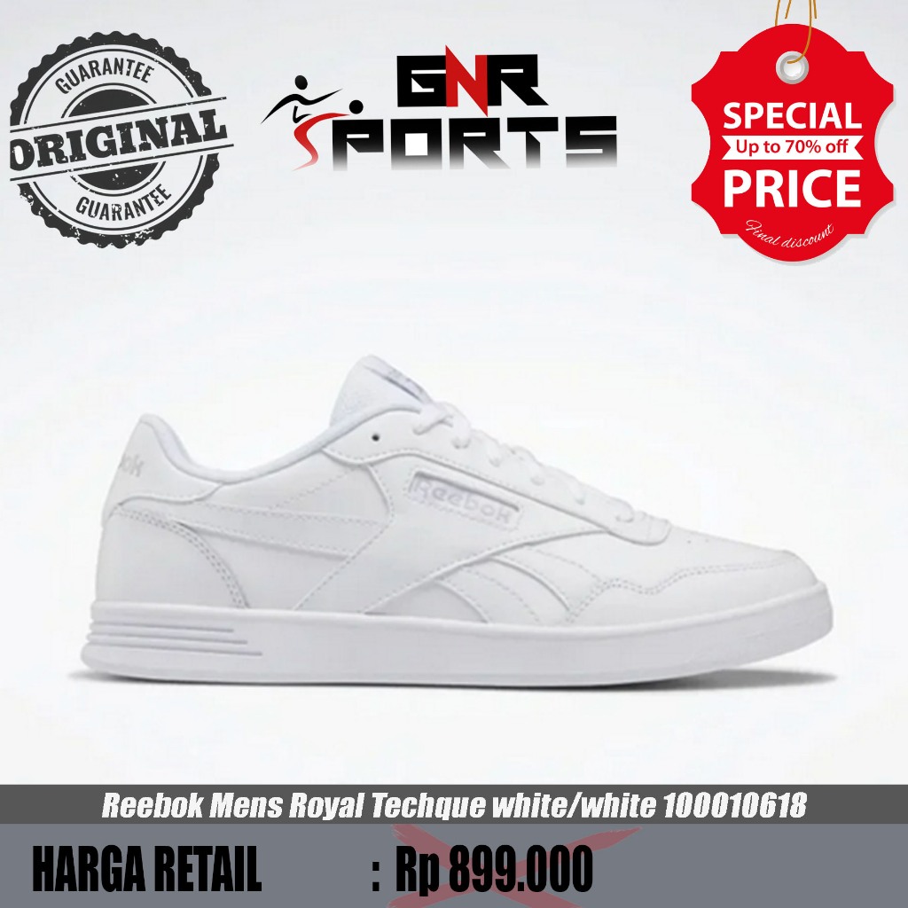 Sepatu Reebok Mens Royal Techque white/white 100010618 Original 100%