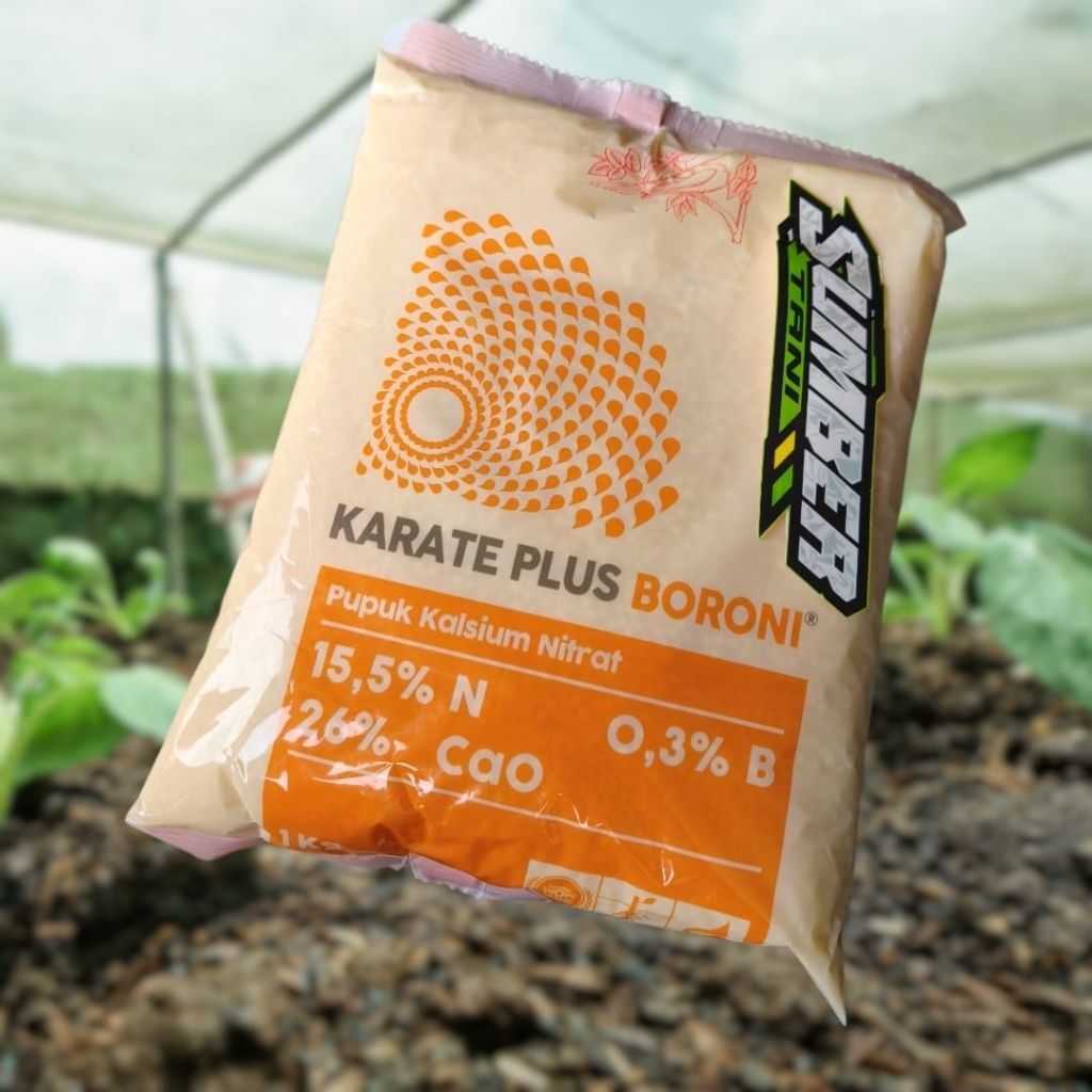 Pupuk Kalsium Nitrat KARATE BORONI Meroke 1kg Calsium Boron