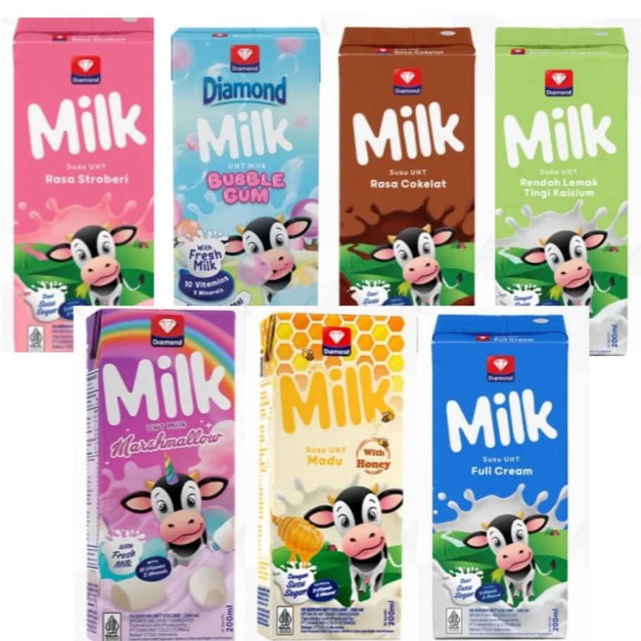 DIAMOND SUSU UHT 200ML- Isi 1 Pcs
