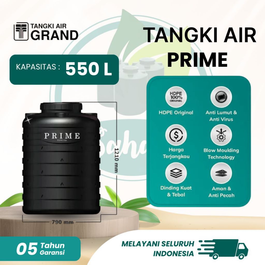 Tandon Air / Toren Air / Tangki Air Prime 550 Liter