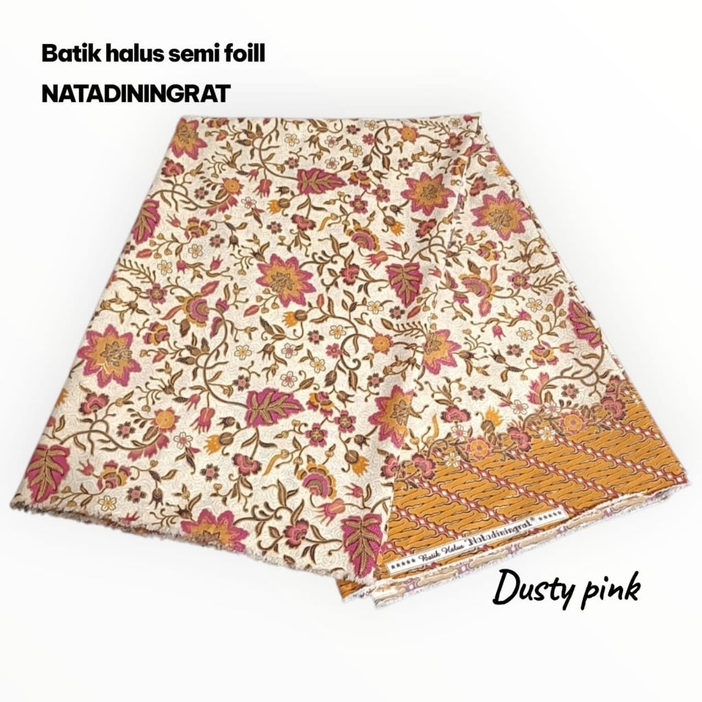 kain batik halus premium semi sutra voil poliester lembut motif bunga kecil bahan kebaya kain batik 