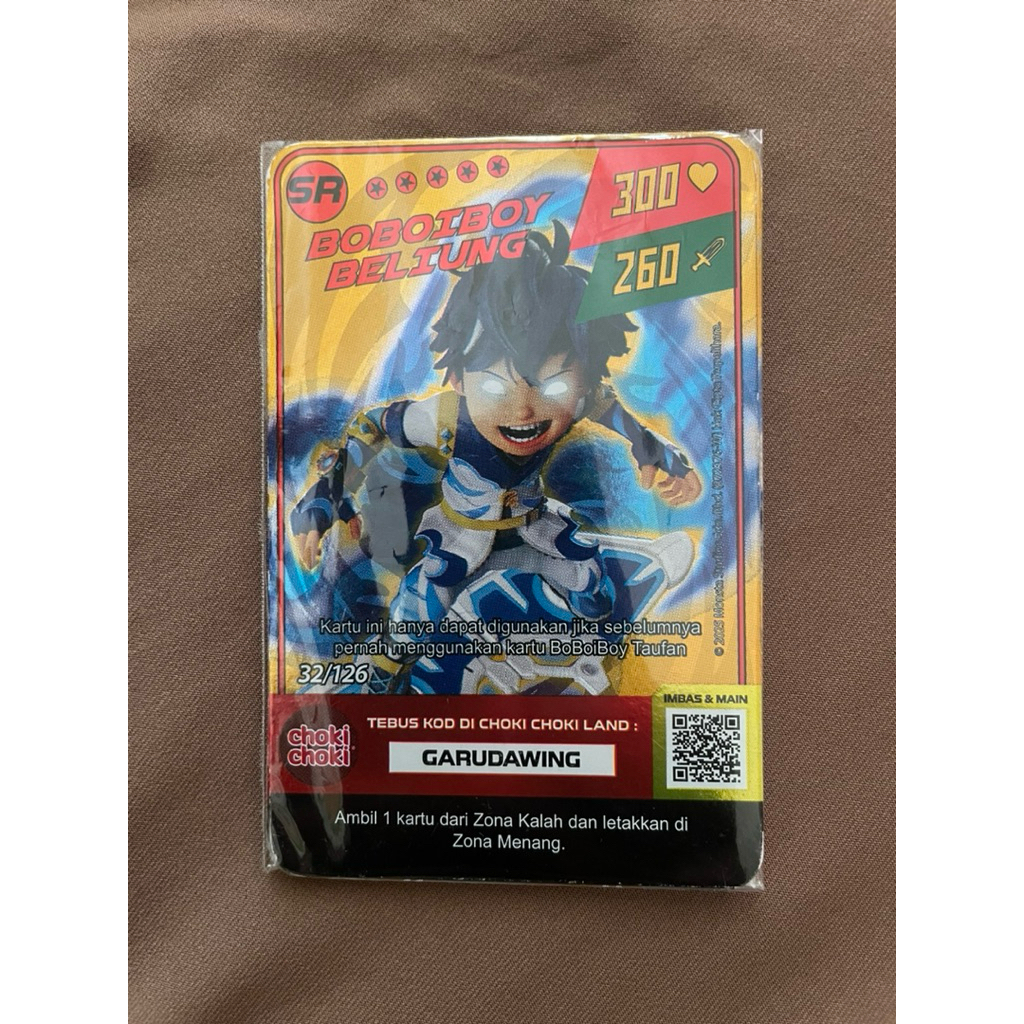 Boboiboy kartu choki choki