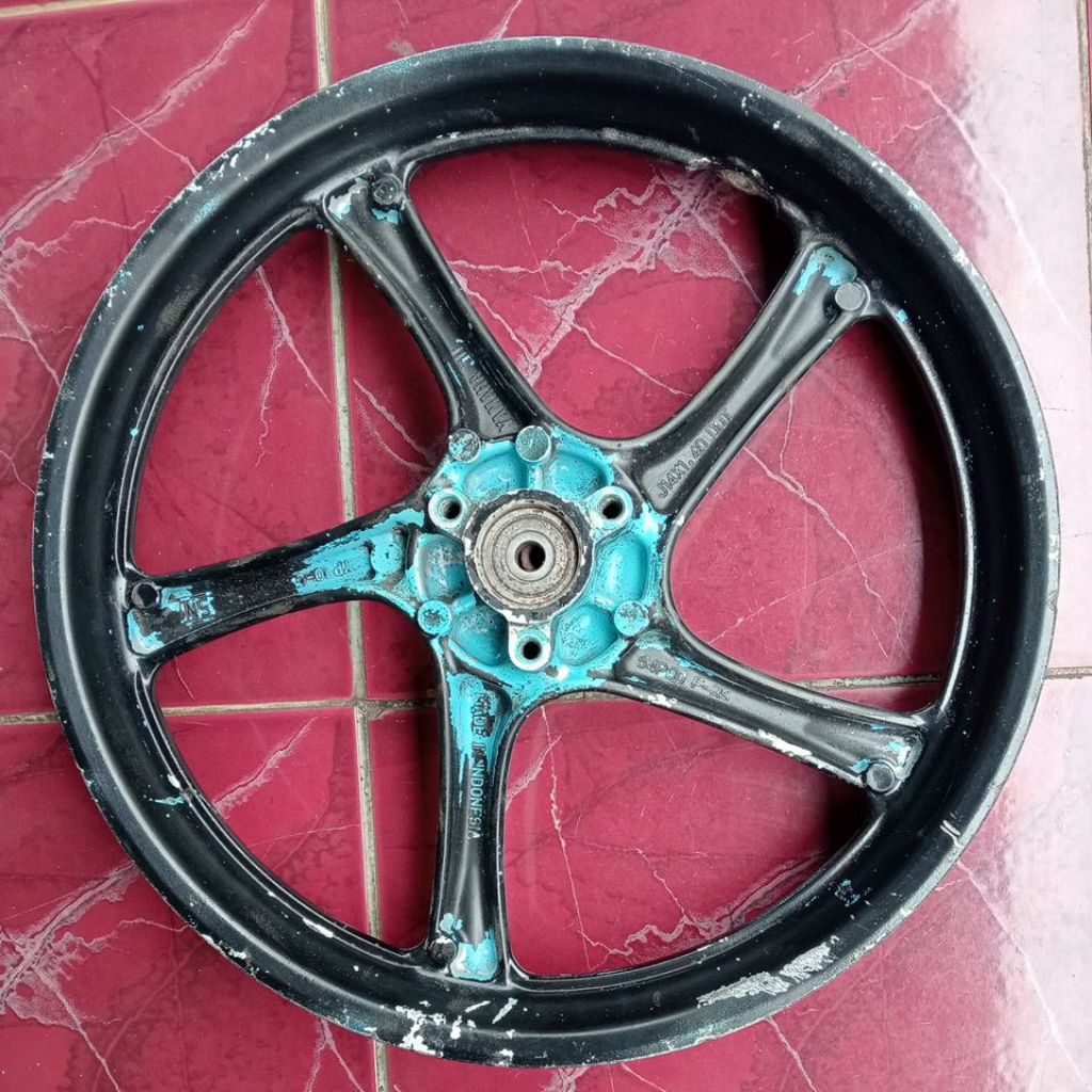 velg pelek pelk resing depan yamaha mio m3, mio z, fino 125, soul gt 125, x ride 125, mio s, xeon 12