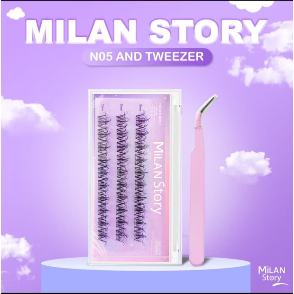 BULU MATA PALSU MILAN STORY + PINSET