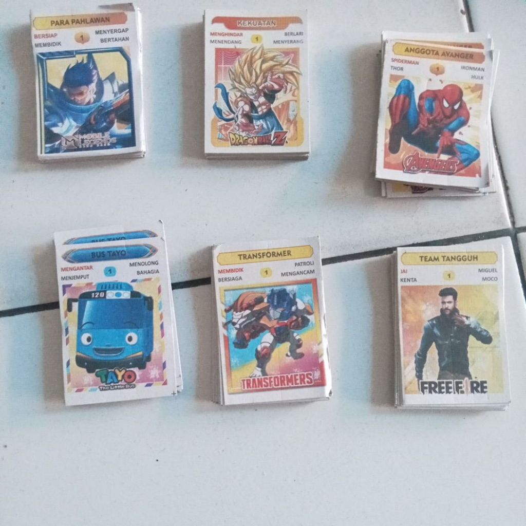 mainan gambar kwartet murah
