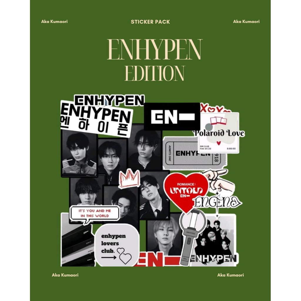 Enhypen Sticker Pack | Sticker Set Enhypen Sticker KPOP