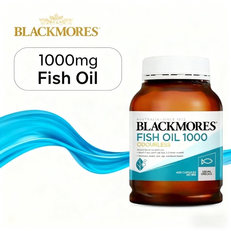 Blackmores Fish Oil Odourless 400 Kapsul Omega-3