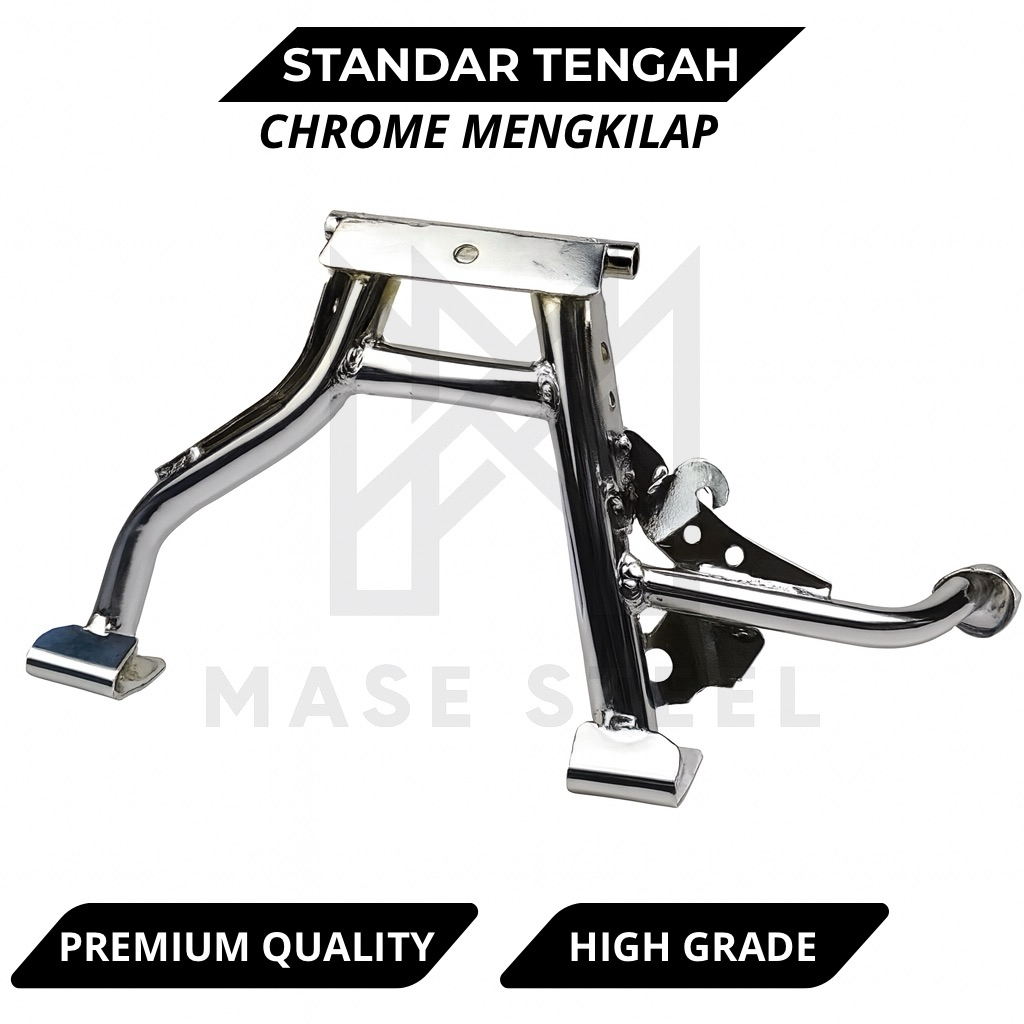 Standar Tengah Beat ESP FI dan Scoopy 2020 Kebawah Ring 14 - 17 Chrome High Quality