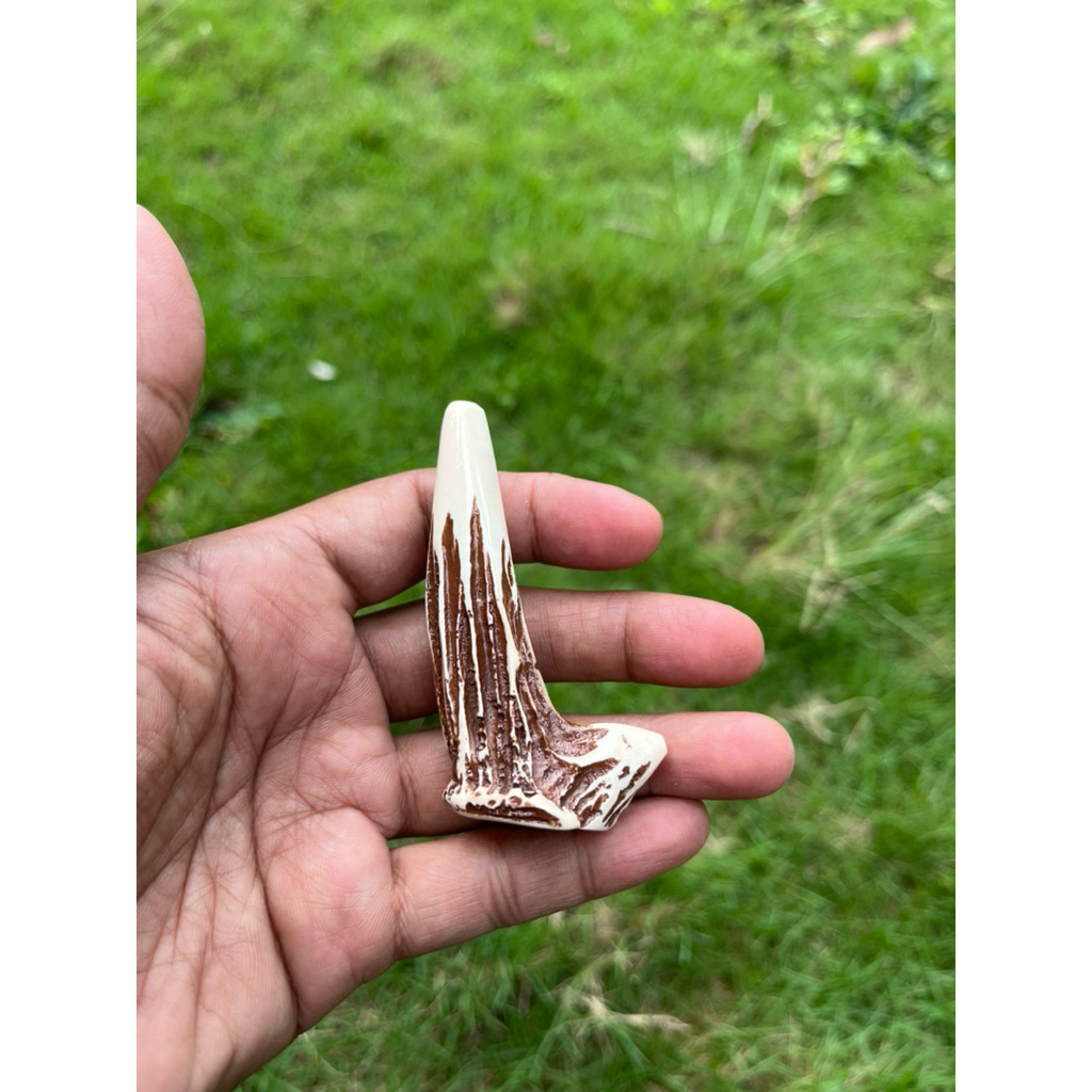 piparokok minimalis bentuk tanduk rusa bahan serbuk tulang resin