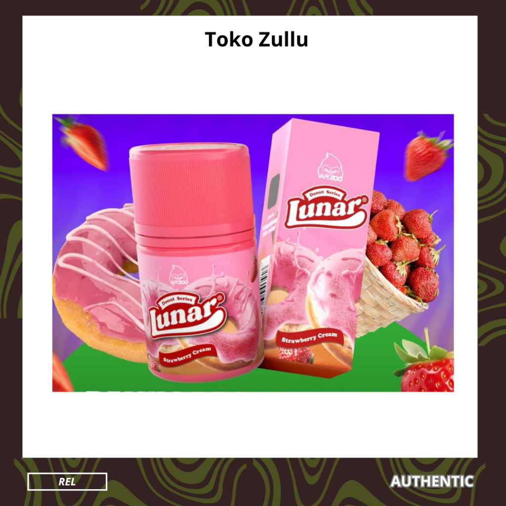 Lunar Donut Strawberry Freebase 60ml 100% Authentic By Vapezoo