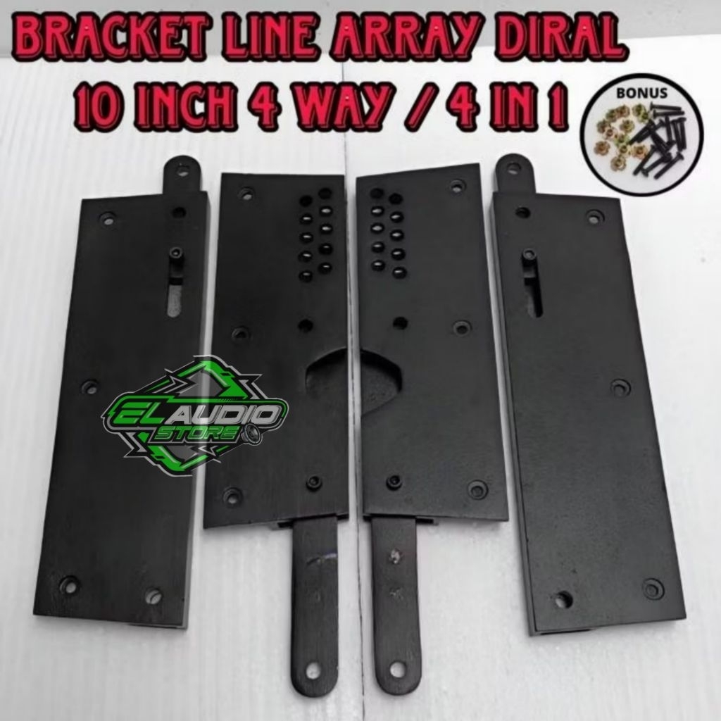 Bracket Line Array Diral 4 in 1 Ukuran Box Speaker 10inch 4WAY / Breket 4x1 Berkualitas