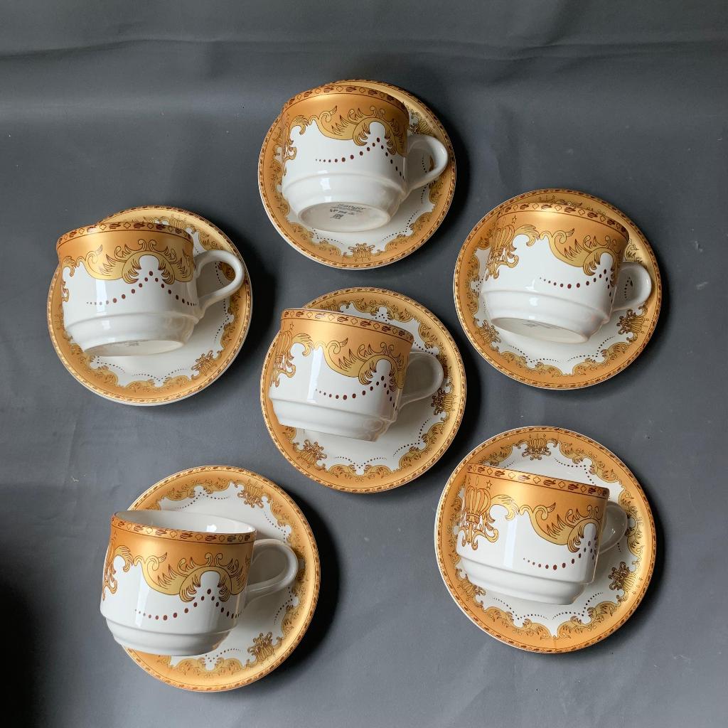 Set Cangkir Keramik Sango Emas HG 2014 - Cangkir Kopi - Set Cangkir Aesthetic Cantik