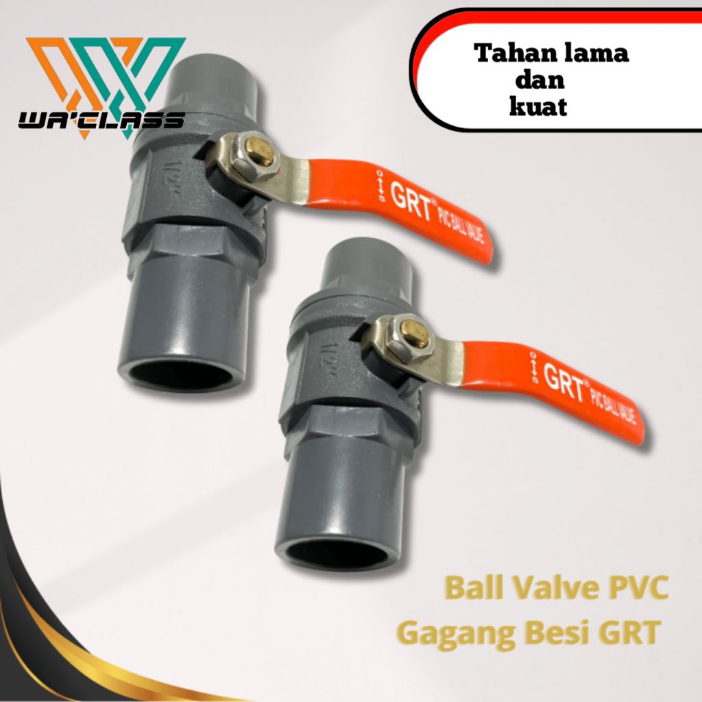 stopkran PVC tebal GRT pvc ball valve