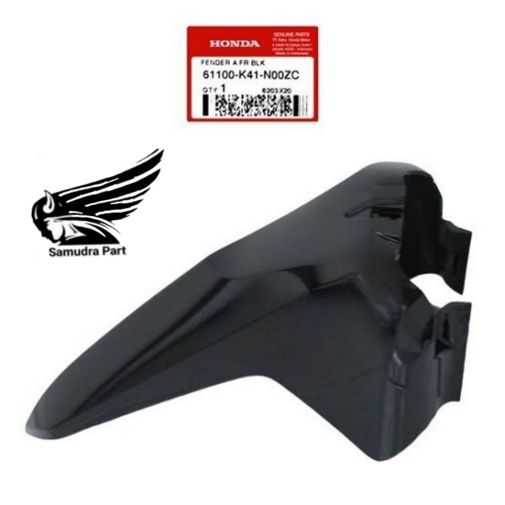 Slebor depan Supra 125 Fi tahun 2014-2025 Hitam original 61100K41N00ZC