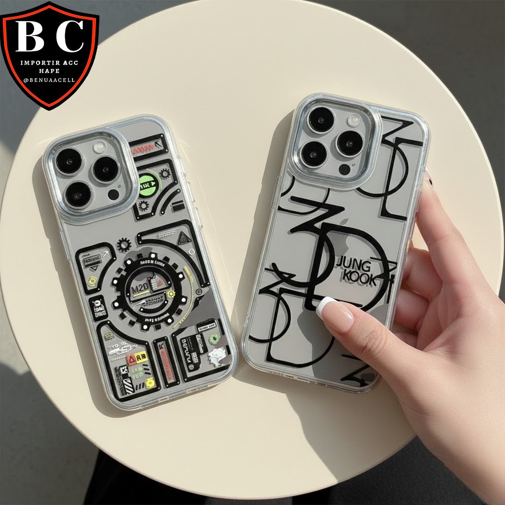 SOFT CASE MILITARY CLEAR GAMBAR FOR IPHONE 17 17 AIR 17 PRO 17 PRO MAX 8 8 PLUS 7 7 PLUS 6 6 PLUS 6S