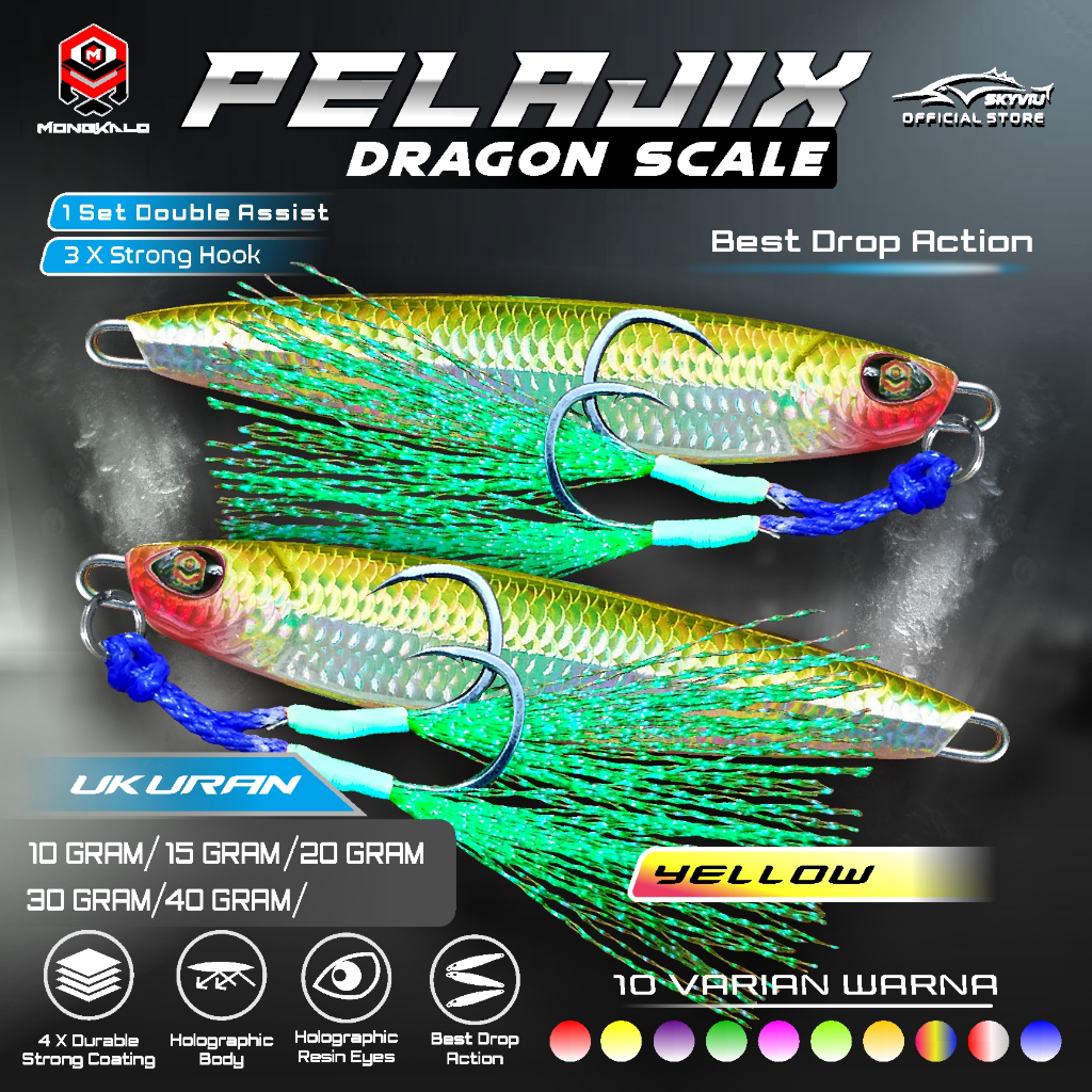 Mongkalo Pelajix Sisik-Kecil noGID noMotif Candy 15 Kuning