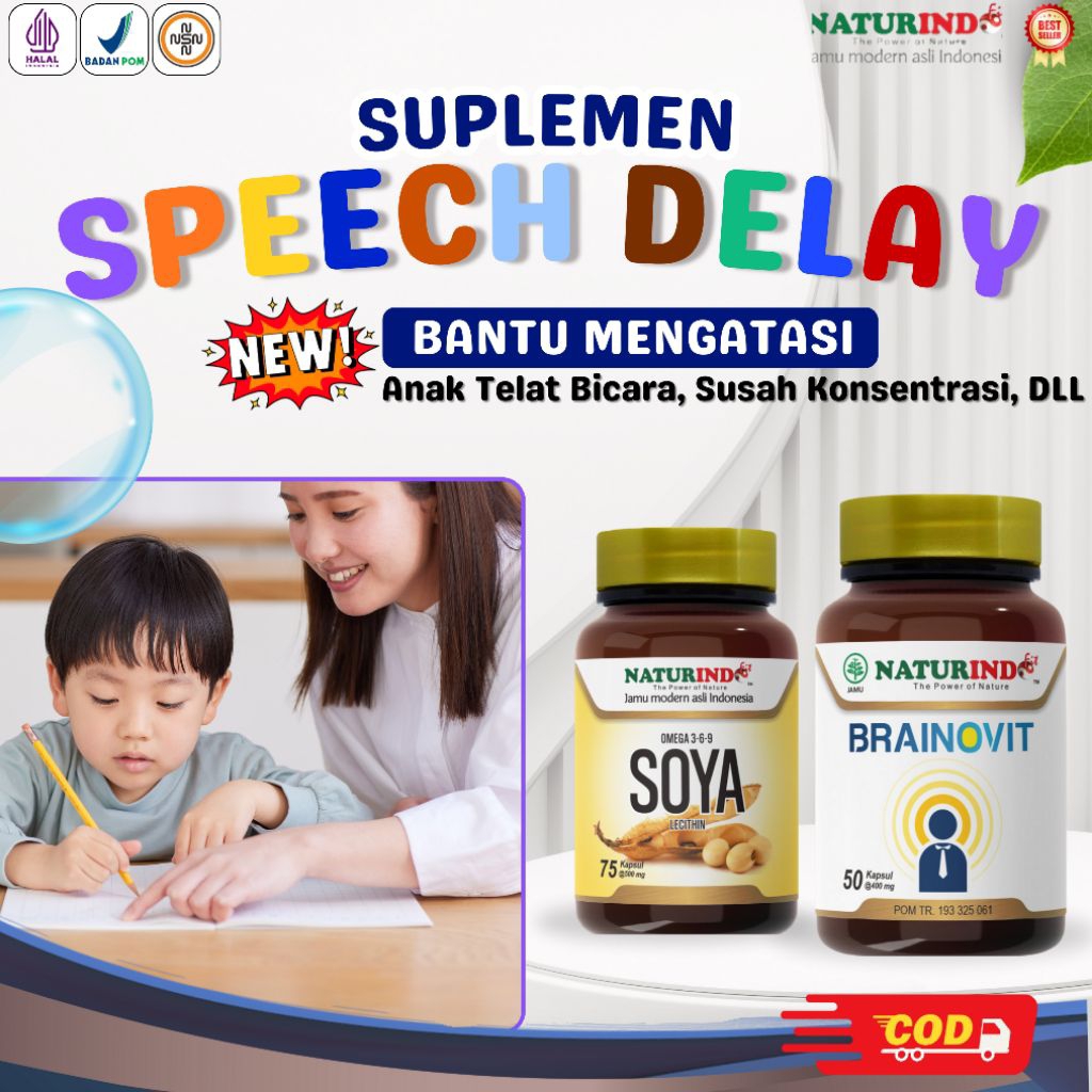 Obat Anak Telat Bicara Sulit Fokus Hiperaktif  Brainovit Naturindo