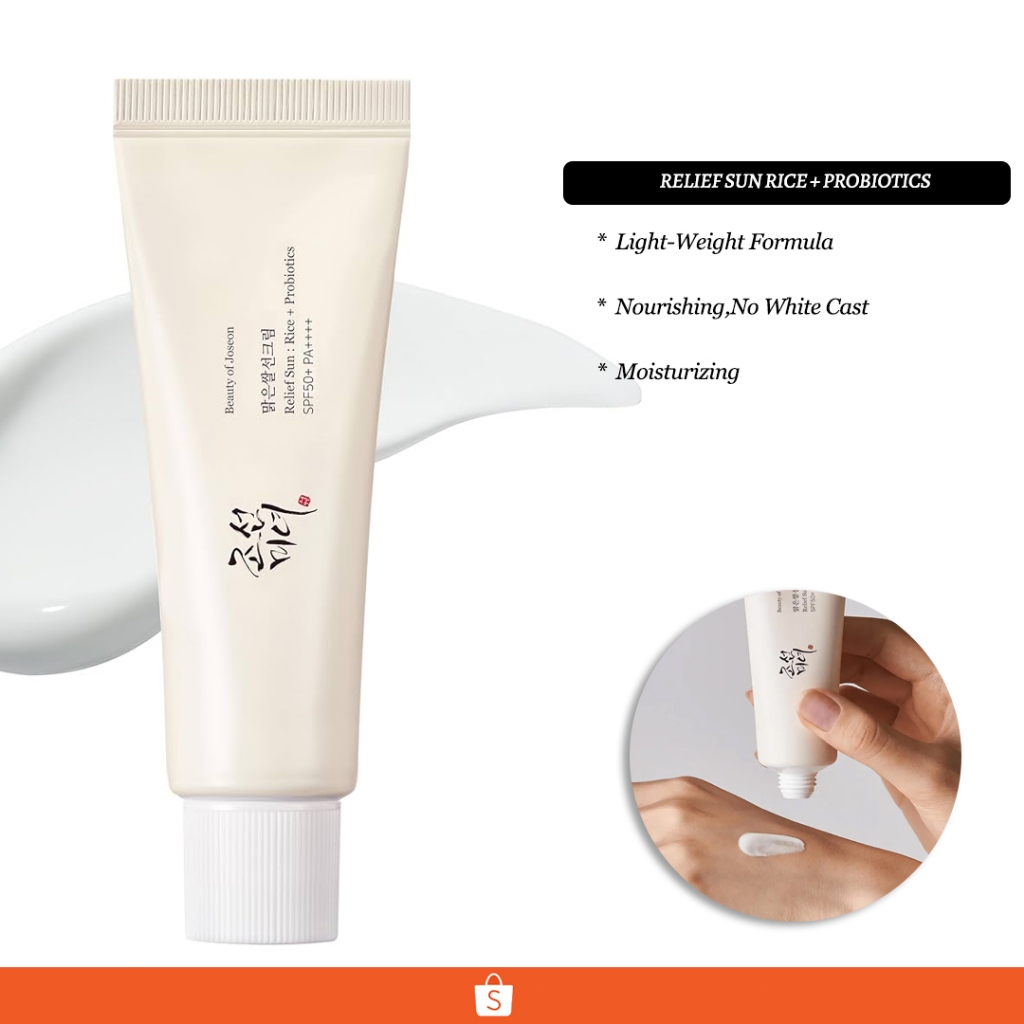 Beauty of Joseon Sunscreen SPF50+  PA++++ Relief Sun Rice + Probiotics skincare korea joseon 50ml