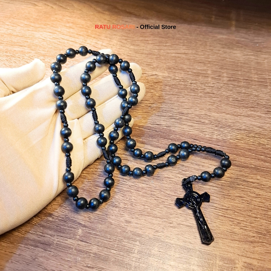 Rosario Roh Kudus Kayu Hitam 8 Mili