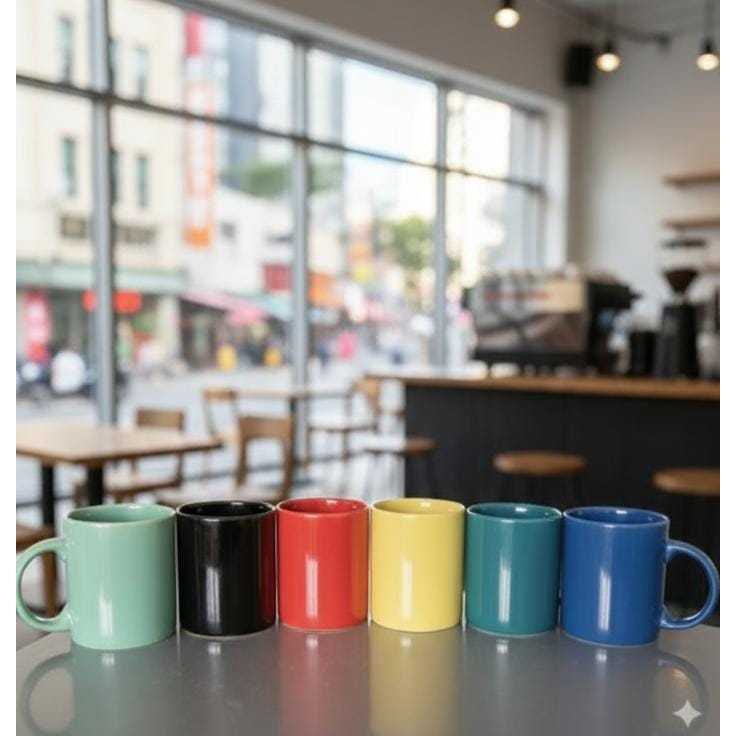 GELAS  WARNA CANTIK CANTIK/GELAS KERAMIK/GELAS SOUVENIR