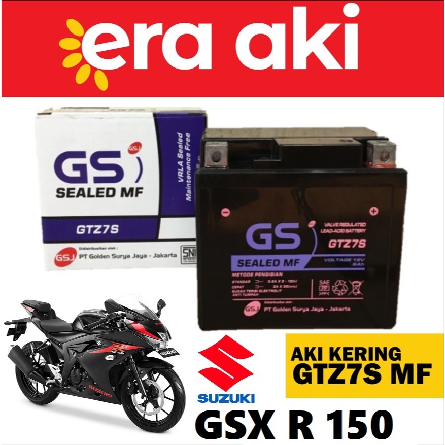 Aki Motor Suzuki GSX 150 R GTZ7S Aki Kering Accu Kering MF