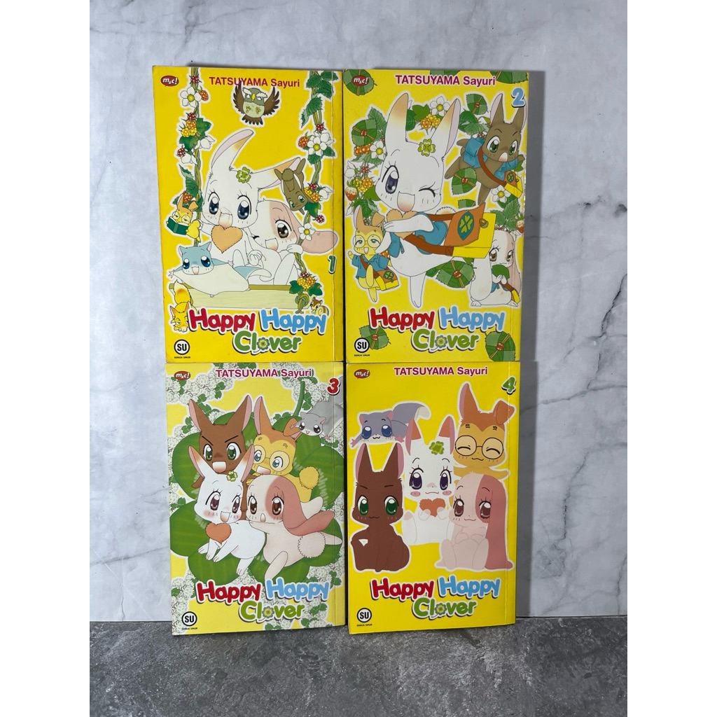 Buku / Komik Happy Happy Clover, Vol 1,2,3,4, M&C, Tatsuyama Sayuri