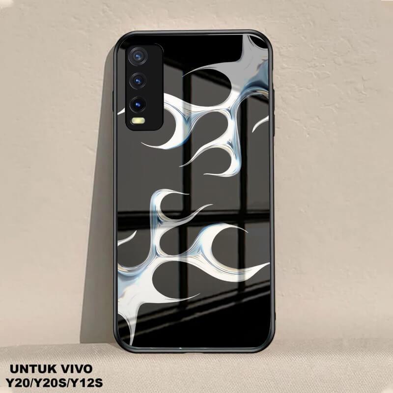 (G13) Softcase Glass Kaca For VIVO Y20 / VIVO Y20s /  VIVO Y12s TERBARU 2025 Case Hp Terbaru Anti Ai