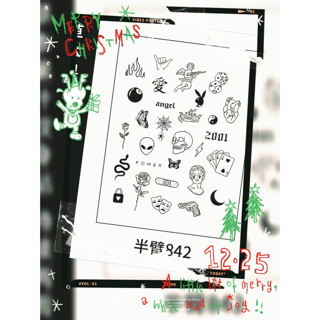 Tatoo Temporer / Tatoo Temporary Aneka Gambar (KT, HC, LENGAN-01)