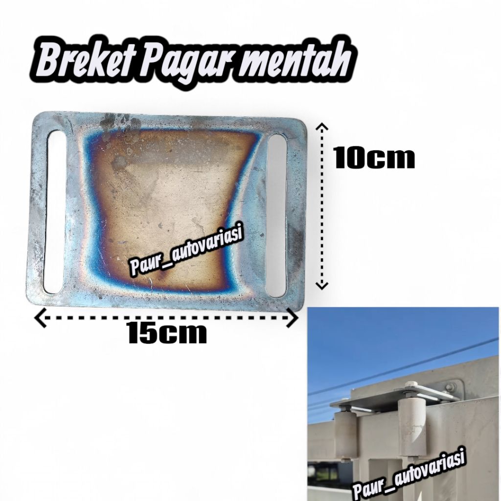 Breket Roda Nillon Atas Pagar Geser Besi | Dudukan Tanpa Roda | Pagar Sliding