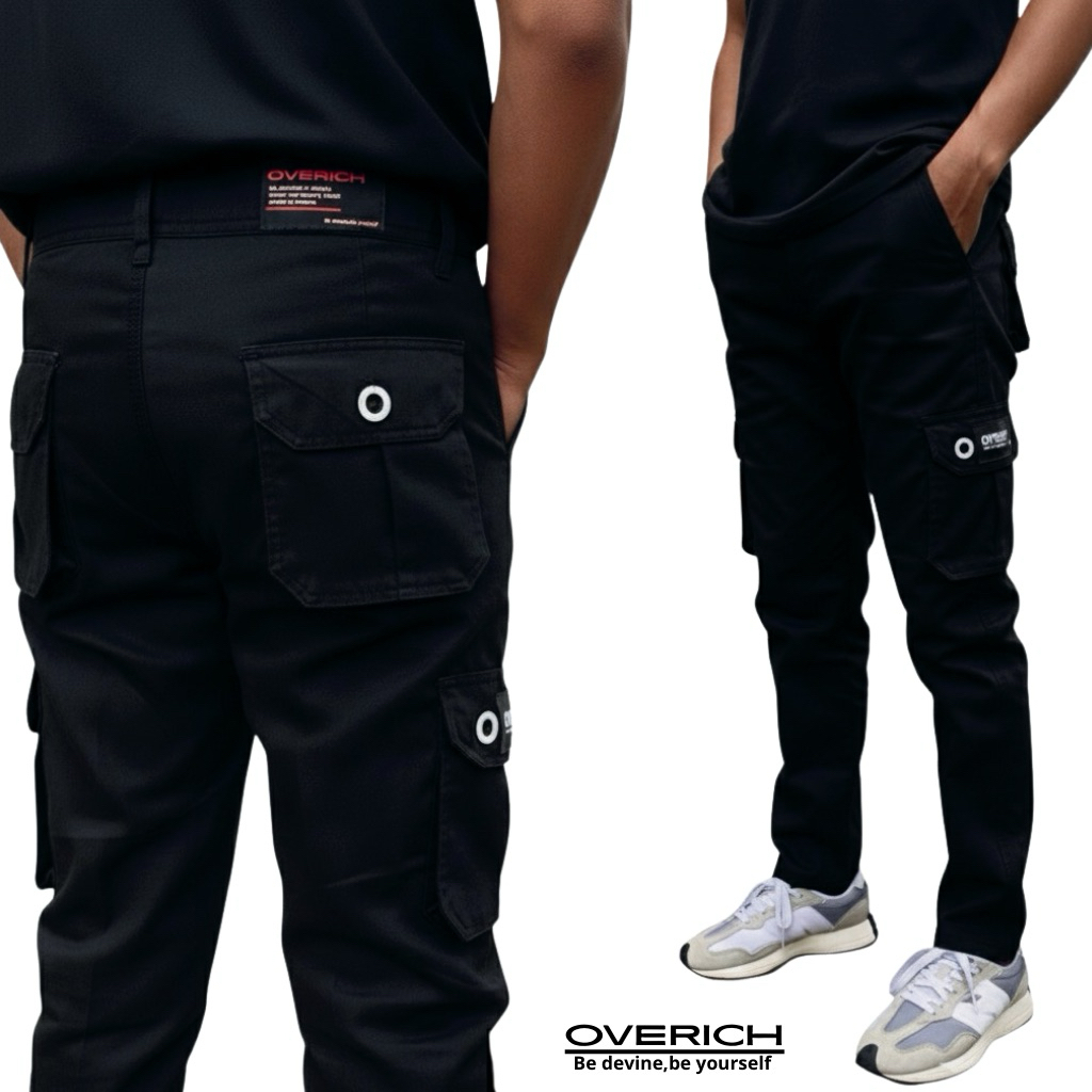 celana cargo panjang pria premium American drill