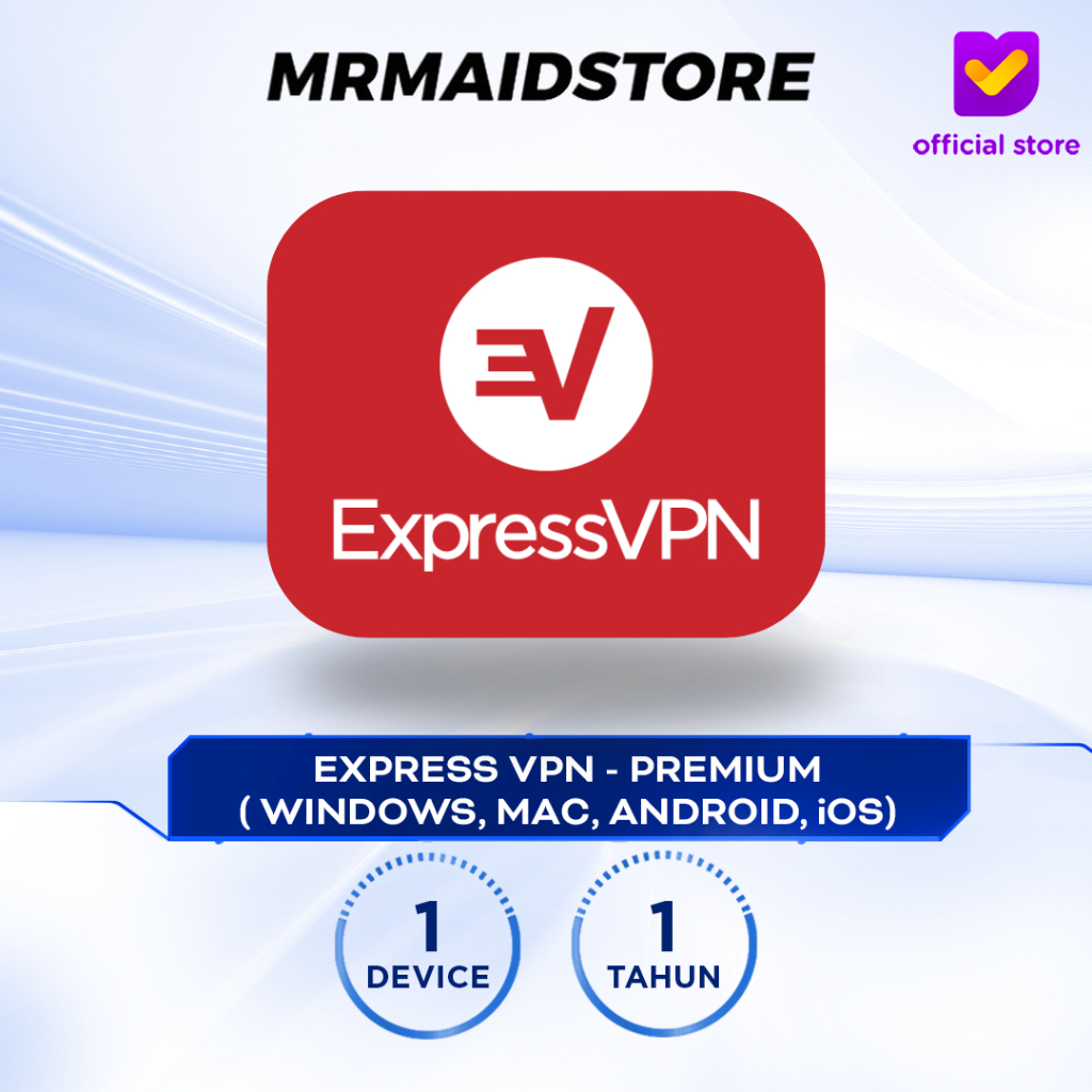ExpressVPN 1 PC 1 Tahun – 100% Original & Resmi