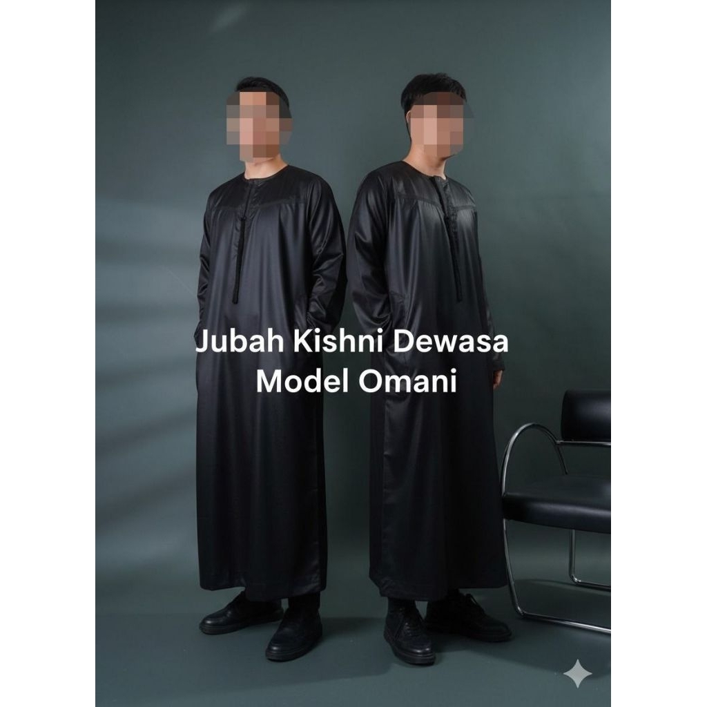 Gamis Jubah Kishni Oblong Panjang Omani