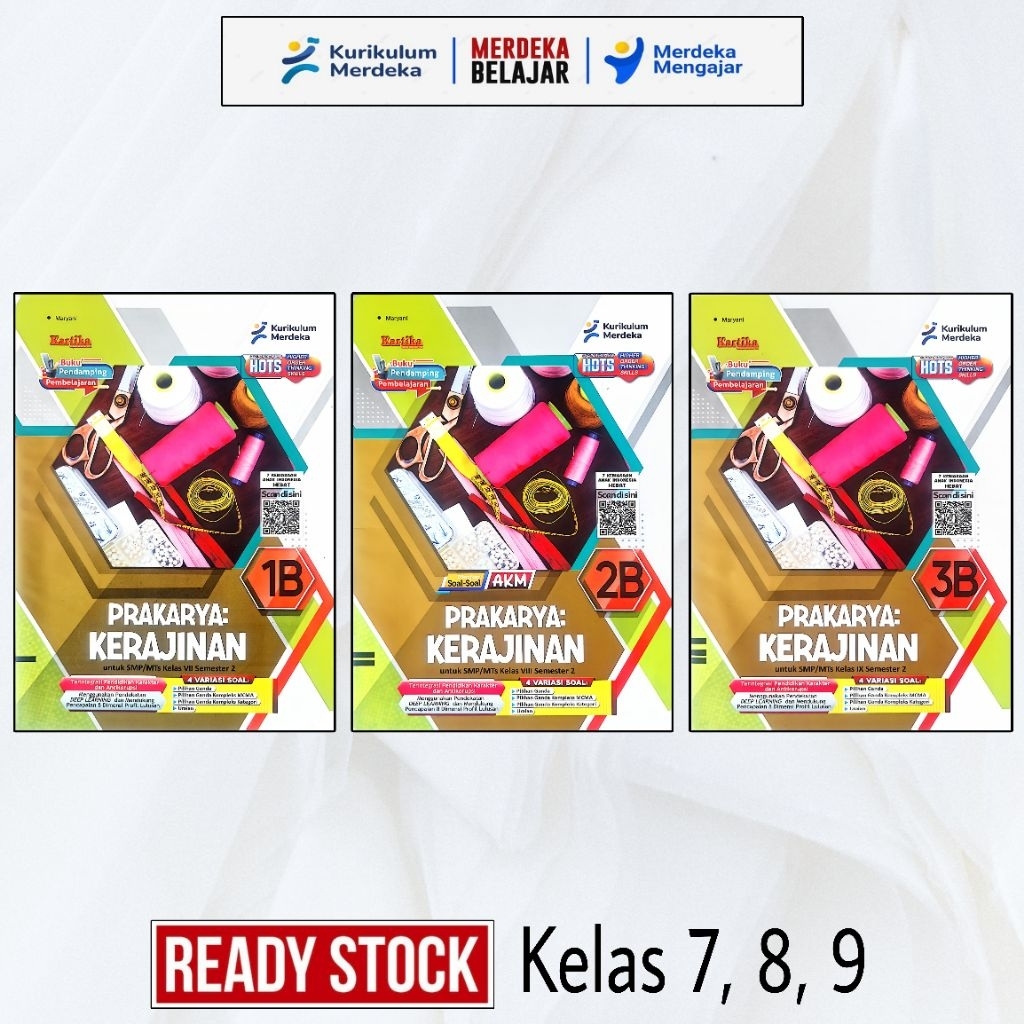 KARTIKA : LKS Prakarya Kerajinan untuk SISWA Kelas 7 8 9 - Semester 2 TA 2025 - 2026