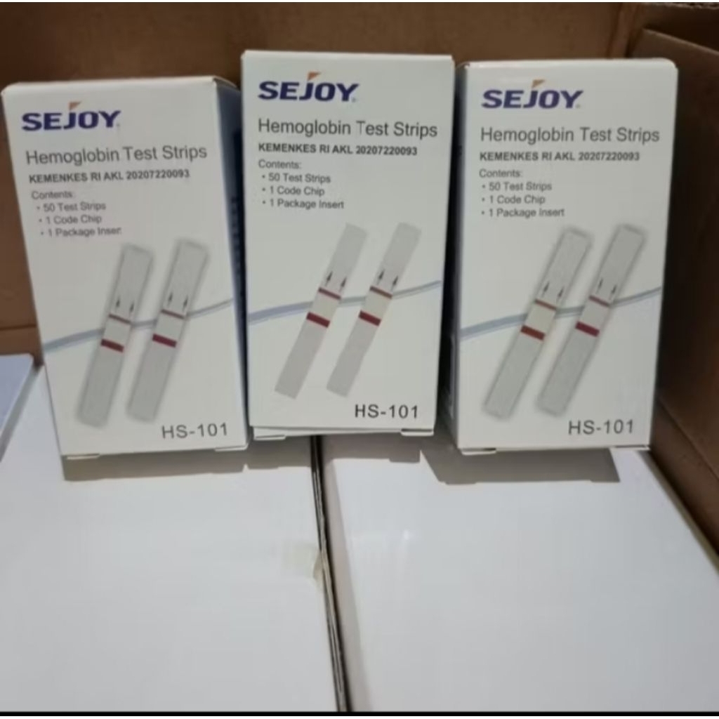 Hemoglobin tes strip sejoy 50 strip