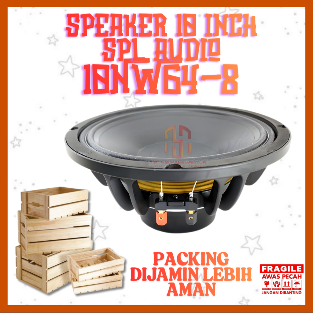 SPEAKER 10 Inch SPL Audio 8 Ohm 10NW64-8 Magnet neodymium