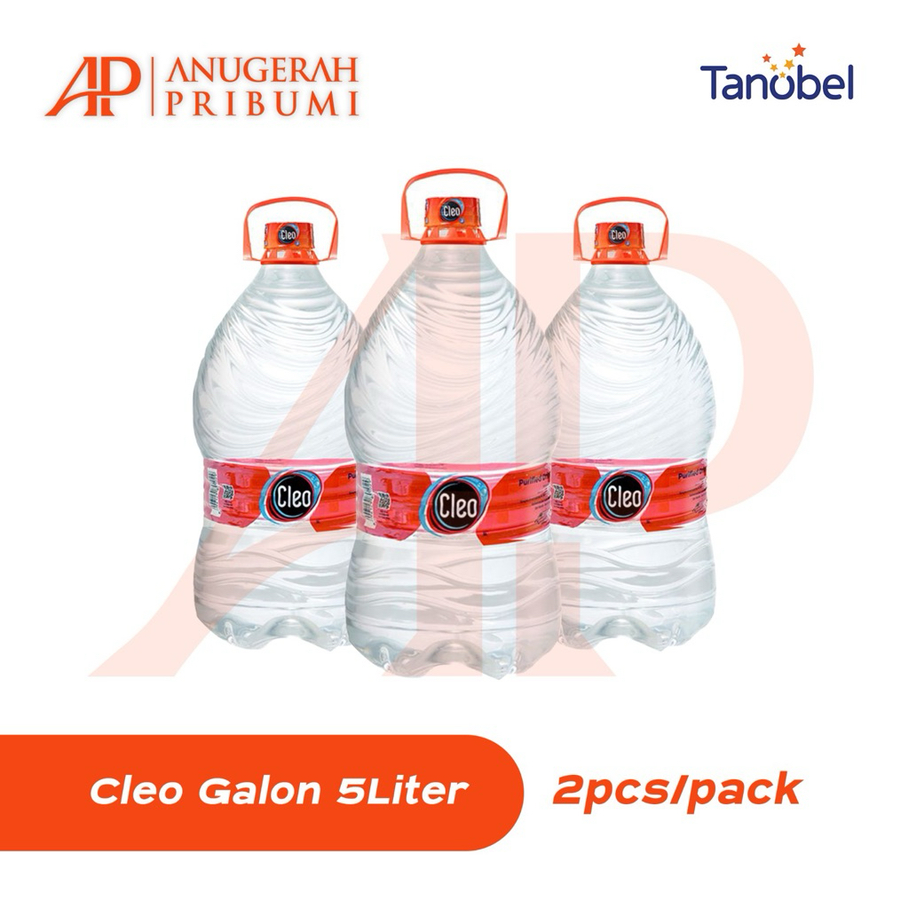CLEO GALON KECIL 5LT 1 PACK ISI 2 (BELI SATUAN BISA)