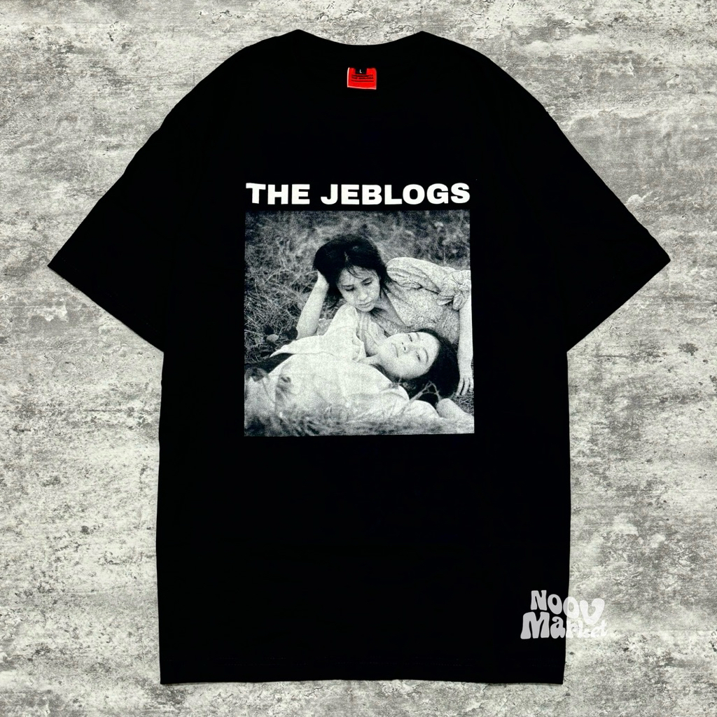 noov music merch Tshirt The Jeblogs - Bersandarlah Black | Official Merchandise | Noov Music Merchan