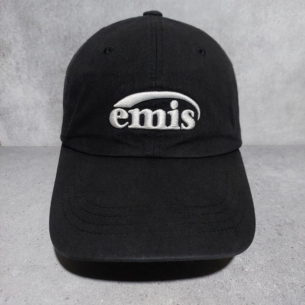 topi EMIS NEW LOGO BALL CAP black washed original