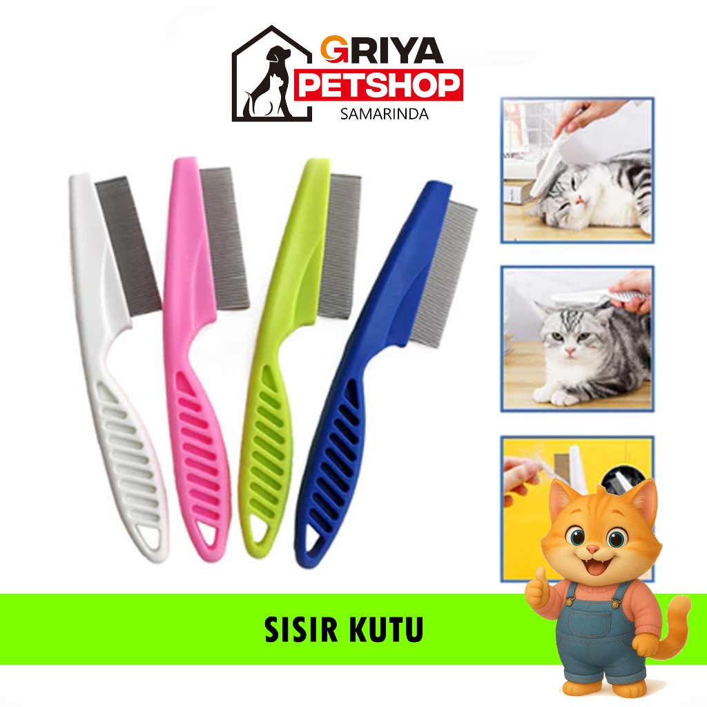 Sisir Kutu Kucing Sisir Kutu Anjing Sisir Kucing Sisir Anti Kutu Kucing Grooming Hewan