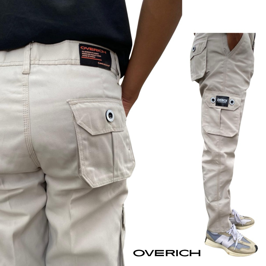 celana cargo panjang pria premium American drill
