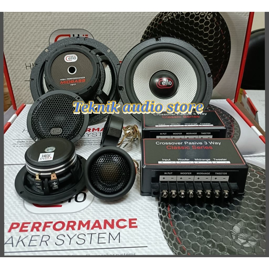 Speaker 3Way Custom Cello Dan Classic Tweeter 2inch Super Soft Dome