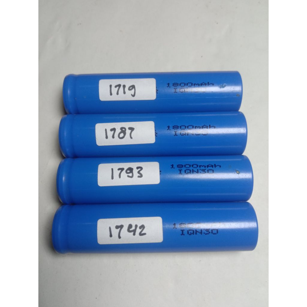 baterai 16650 bekas laptop ori 1700 mah real kapasitas 4,2 volt kondisi normal