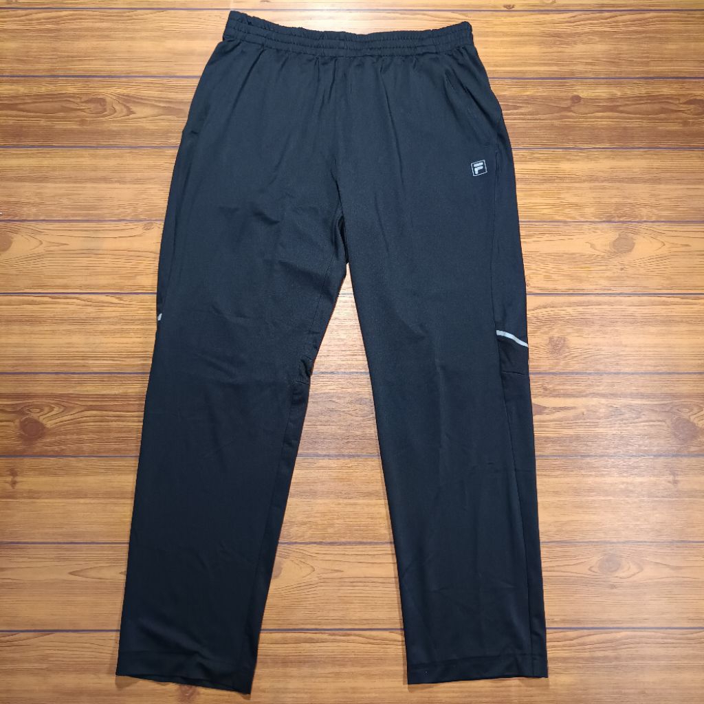 Celana Trackpant Fila Softshell Second Original Hitam size XL