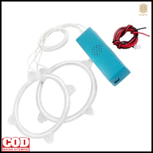 Lampu LED Angel Eyes Motor / Mobil + Driver & Kabel – Model Cincin Kristal Terang