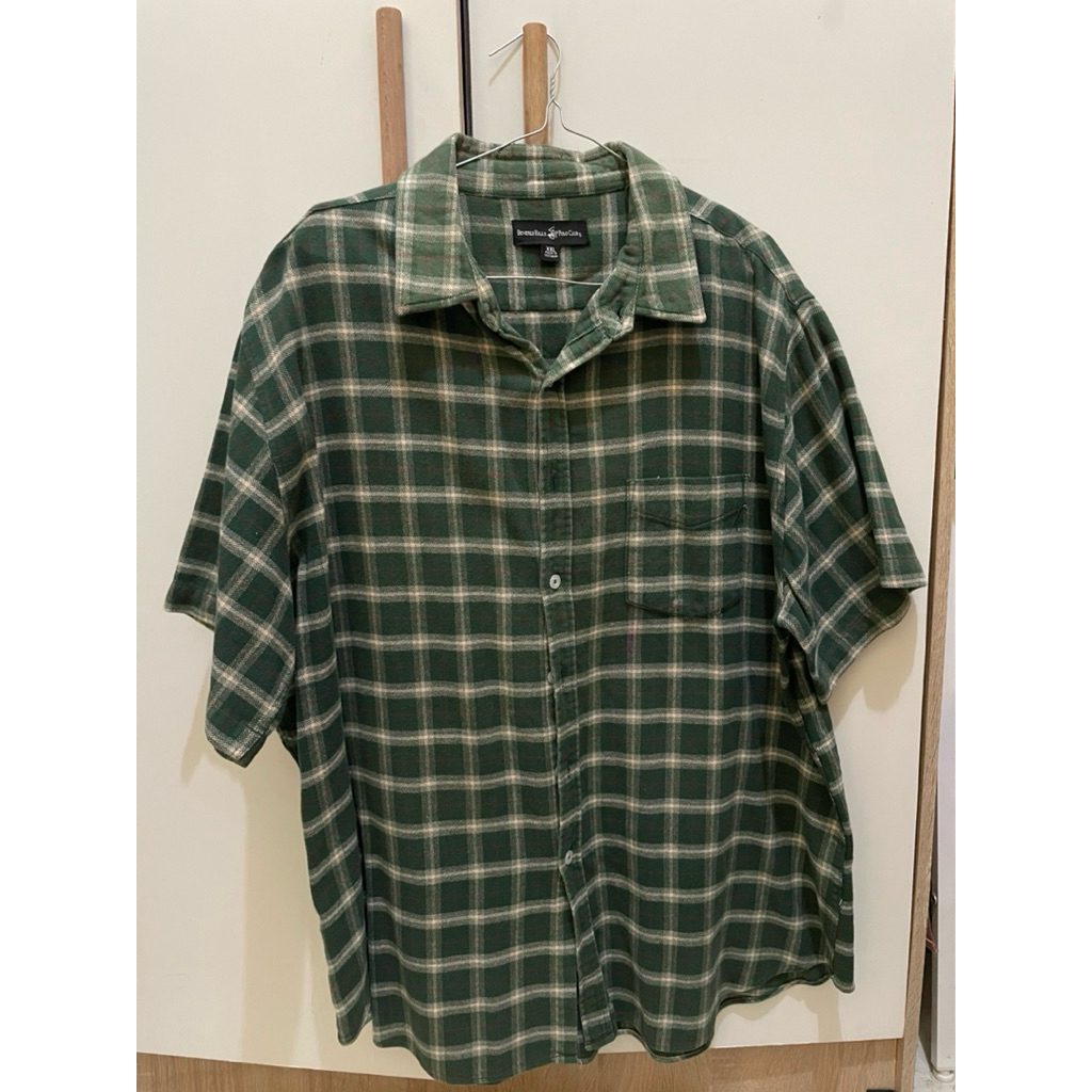 KEMEJA FLANEL LENGAN PENDEK POLO CLUB XXL